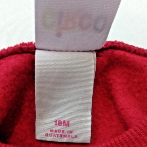 Circo unisex santa sweatshirt size 18 months red - Picture 5 of 8